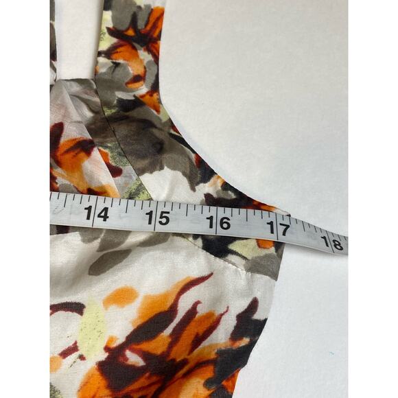 Banana Republic Fall Floral Cotton/Silk Blend Sleeveless Dress Womens Size 6 NWT - Picture 8 of 11